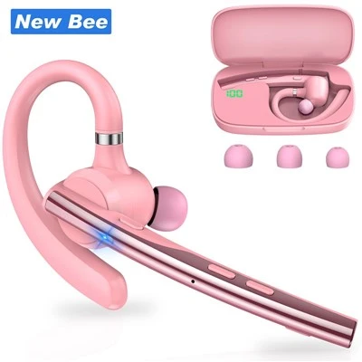 ใหม่ Bee สีชมพู V5.1 หูฟังบลูทูธแบบเกี่ยวหู